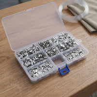 600 Pieces Fishing Line Crimping Tube Resistant Aluminum Crimping Sleeve Burr Wire Connector