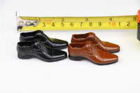 1/6 Scale Action Figure Leather Dress Shoes for Male Bodies