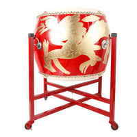 Foldable Metal Drum Stand for Traditional Chinese Drums - Taiko, War, Cowhide, Gong Drums - Thickened Musical Instrument Accessory