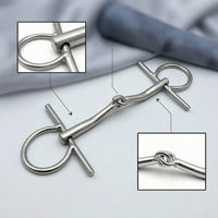 Long-Lasting Full Cheek Snaffle Bit Reliable Horse Bit with Cheek Guards Safe Tack Gentle for Equestrians