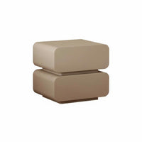 Modern design Wavy Front Nightstand With Storage Drawer Bedroom Furniture effortless Glide Drawers Bedside Table Gold highlights for Homeowners, Interior Decorators, Students, Guest Room, Study
