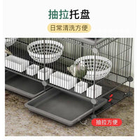 Large Thickened Pigeon Breeding Cage with Tray - 2, 3, 9, or 10 Compartments for Racing Pigeons and Meat Pigeons