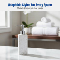 Luxury Glass Dispenser Bottle, Pump for Hand Soap, Shower Gel, Shampoo, Lotion, Bathroom, Sample Room