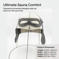 Sauna Hat Steam Bath Hat Room Essential Parts Heat Resistant Sauna Hat for Heat Related Relaxation, Sauna Hat for Vaporarium Visits