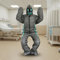 Alien Sleeping Bag Hooded Person-Shaped Sleeping Bag Lightweight Wearable Bedding for Camping