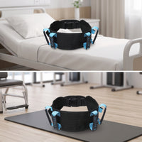 Gait Transfer Belt Padded Gait Belt with Handles Adjustable Medical Mobility Assist Strap for Caregivers, Patients, Bedside Transfers, Home Care