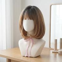 Heat Resistant Synthetic Hairpiece Breathable Cap Heat-Resistant Hairpiece Adjustable Straps Hairpiece