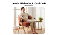 Upholstered Single Sofa Nordic aesthetic Lounge Chair Minimalist Design Comfortable for Homeowners, Bedroom