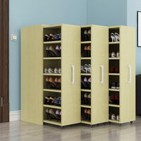 Pull-Out Shoe Cabinet Large Capacity Entryway Hidden Storage Organizer Modern Minimalist Shoe Rack