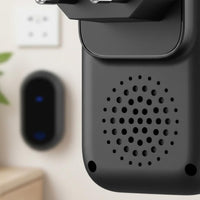Long Range Self-Powered Wireless Entry Chime Adjustable Volume Kinetic Wireless Entry Chime 38 Chimes Battery-Maintenance-Free Door Chime for Elderly, Outdoor, Office