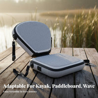 Inflatable Kayak Seat Easy to Inflate and Deflate Stand-up Paddleboard Spine Rest Seat Foldable Adjustable Straps for Canoeists