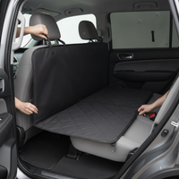 Pet Car Back Seat Cover 600D Oxford Fabric Waterproof Scratch-Proof Hammock for Dogs
