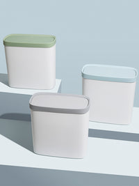 Creative Narrow Slit Kitchen Living Room Bedroom Trash Can with Lid