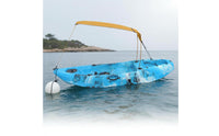 Aluminum Alloy Frame Kayak Canopy Waterproof Kayak Sunshade Easy Installation Boat Bimini Top Long-Lasting for Anglers, Fishing