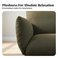 Space-Saving Design Adjustable Floor Lounger Reclining Function Adjustable rearrest Lounger Padded pad Single Sofa Minimalist design for Apartment Dwellers, Students, Small Spaces, Living Room, perusing corner, Home Office