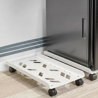 Computer Case Stand Rolling PC Floor Stand with Wheels Ventilated Mobile Cart for Study Room