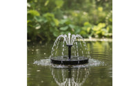 Cordless Solar Fountain Pump with Nozzles Compact Floating Solar Fountain Interchangeable Floating Water Pump Outdoor for Gardeners, Pond Owners, Garden Ponds, Bird Baths, Pools, Courtyards
