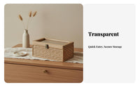 Woven Decorative Box Vintage Design Household Storage Multipurpose for Bedroom