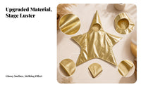 Lustrous-Looking Star Shaped Costume Shiny Kids Star Costume Reflective Child Clothing Smooth for Children, Stage, Party, Role-Play