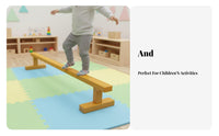 adjustable Balance Path physical Skills Development adjustable Wooden Balance Path Non-Slip Surfaces bodily Play Equipment for Preschool, Indoor, Living Room