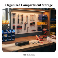 Transparent Drawers Stackable Drawer container configurable Small Parts Organizer Portable Workshop Storage No Assembly Required for DIY aficionados, Hobbyists, professionals, Garage, work surface, Craft Room, Shed