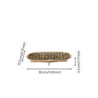 Oval Serving Tray Low-Profile Oval Display Tray Decorative for Refreshment Area