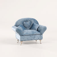 Sofa Jewelry Box Decorative Miniature Sofa Jewelry Box Compact for Teens, Vanity