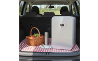 Compact Mini Fridge Portable Mini Fridge with A and C/DC Power Adapter Power Energy-Saving Cooler Versatile for Travelers, Students, Commuters
