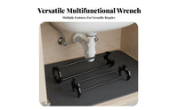 5 in 1 Faucet and Sink Wrench Easy Use Multifunctional Sink Wrench Basin Plumbing Tool Long-Lasting Lightweight for Plumbers