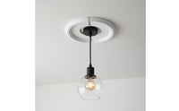 Simple Split Ceiling Medallion Decorative Polyurethane Ceiling Circle Easy to Install Light Fixture Medallion Lightweight for DIYers