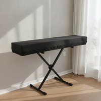 Electronic Piano Keyboard Dust Cover Stretchable Fabric for 61/71/88 Keys Home Use and Music Stores
