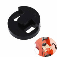 Sound Reducing Round Rubber Tourte Mute Easy to Use Double Bass Mute Portable Music Accessory Compact for Rehearsal