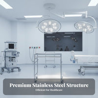 Easy to Clean Instrument Table Sturdy & Long-Lasting Stainless Steel Medical Trolley Heavy Duty Adjustable Instrument Tray Stand Locking Casters for Testing Technicians, Veterinarians, Operating Room, Hospital, Testing Oratories, Testing Oratory
