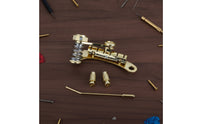 No-Drill Tremolo Bridge with Arm Zinc Alloy Guitar Tremolo System Compatible Tailpiece Metal for Guitarists, Luthier