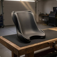 Go Kart Seat Cushion Curved Side Bolsters Kart Seat Cushion Scooped Front Rim Vehicle Accessory
