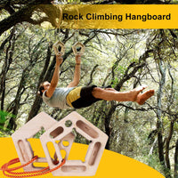 Wooden Climbing Grip Board Wood Portable Finger Training Board 300kg Maximum Load Wooden Climbing Grip Strengthener for Climbers, Advanced Users