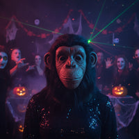 Latex Animal Head Mask with Faux Hair Lifelike Primate Costume Mask Wearable for Adults, Cosplayers, Cosplay