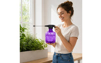 Single-Button Operation Electric Spray Bottle Rechargeable Electric Sprayer Translucent USB Spray Bottle Black Handle