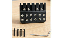 Six-String Bridge-End Guitar String Lock Double Row Locking Nut for Guitarists, Luthiers