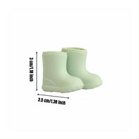 OB11 Doll Shoes Waterproof Silicone Doll Boots Non-Slip Miniature Rain Boots for Hobbyists, Diorama, Dollhouse