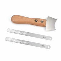 3 Pieces Stainless Steel Guitar Luthier Tool Set Precise Measurement Guitar Setup and Maintenance Kit Long-Lasting Fret Slotting Saw Kit All-in-a for Luthiers, DIY Enthusiasts, Workshop