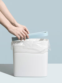 Creative Narrow Slit Kitchen Living Room Bedroom Trash Can with Lid