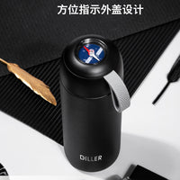 Diller Compass 304 Stainless Steel Insulated Water Bottle with Frosted Body for Outdoor Sports