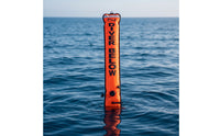 High-Visibility Inflatable Surface Marker Buoy Durable Surface Marker Buoy Portable Signaling Tube with Metal Loop Compact for Scuba Divers, Snorkelers, Snorkeling, Boat Trips