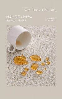 蓝色包豪斯卧室地毯床边毯2025新款轻奢高级现代主卧床下房间地垫 典雅条纹-01床边毯 60x160cm「升级三防圈绒材质」