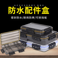 Waterproof Fishing Tackle Box with Removable Dividers, Large Capacity Lure Storage Case