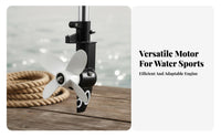 Small Boat Motor Aluminum Alloy Propeller Kayak Fishing Motor Powerful Small Inflatable Boat Engine for Kayakers, Fishermen, Lakes, Rivers, Freshwater