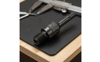 Threaded Conversion Shaft Interchangeable Power Tool Adapter Shaft Insert Shank Adapter Black Portable