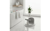 Ergonomic Backrest Temperature Sensing Bath Stool Drainage Holes Infant Bathtub Circle for Infants