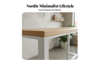 Solid Wood Bar Table Set Space-Saving Narrow Wall Bar Table Sturdy Construction Counter Height Dining Set for Homeowners, Couples, Restaurant, Kitchen